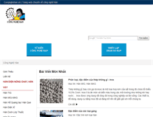 Tablet Screenshot of congnghehan.vn
